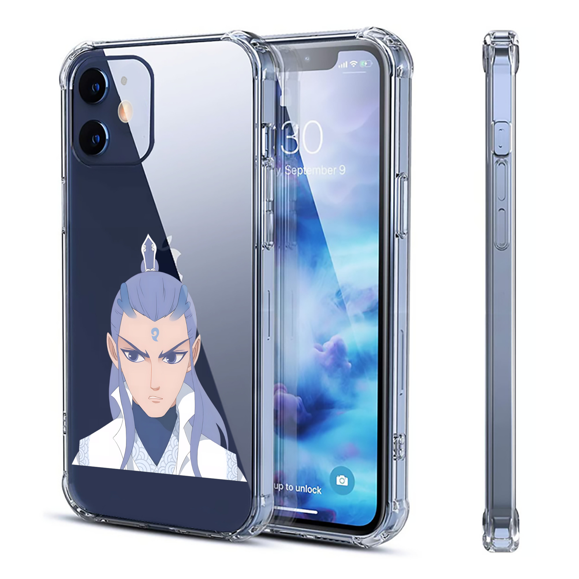 （画像用） Ne Zha 2 ナタ 魔童の大暴れ 【iPhone 12シリーズ対応】透明スマホケース（クリアソフトケース）